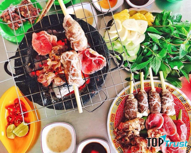 Bò bảy món núi sam