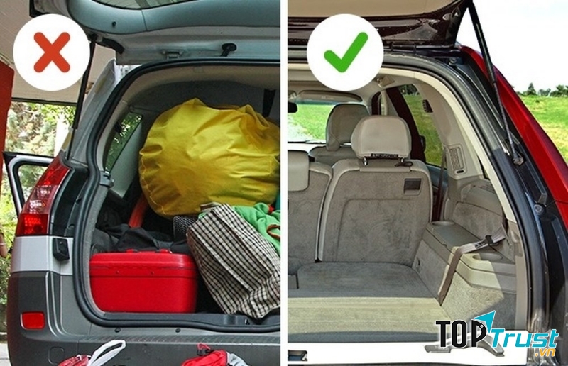 Bỏ bớt đồ thừa ra khỏi xe để tiết kiệm nhiên liệu