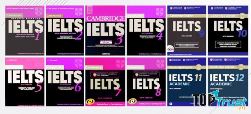 Bộ sách Cambridge nổi tiếng với các sĩ tử thi IELTS