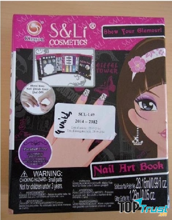 Bộ đồ chơi làm móng xuất xứ Trung Quốc bị thu hồi vì chứa nhiều chất độc hại