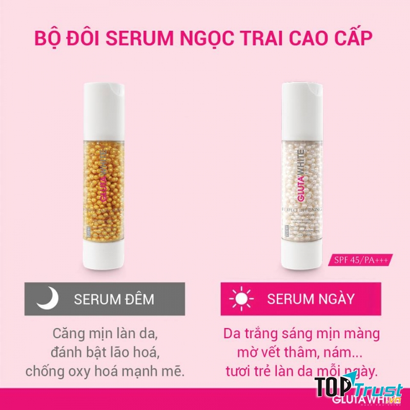 Bộ đôi serum ngọc trai Gluta White