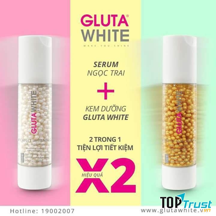 Bộ đôi serum ngọc trai Gluta White