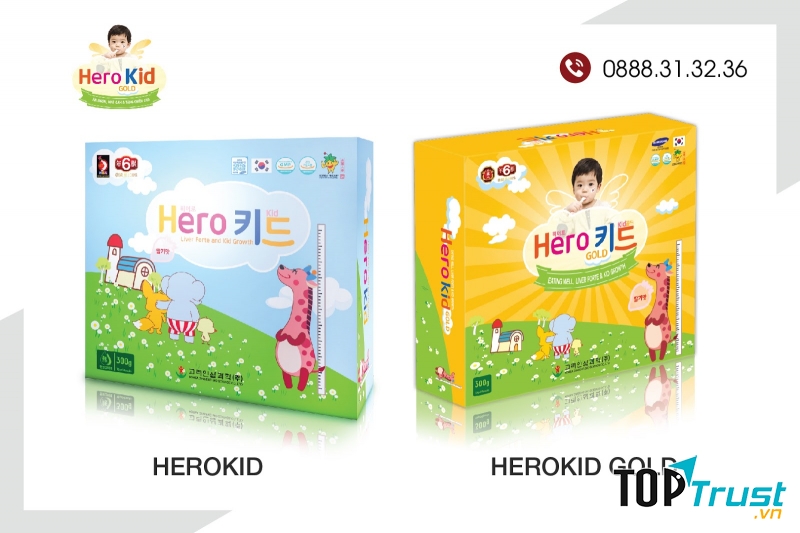 Bộ đôi siro Herokid - Herokid Gold