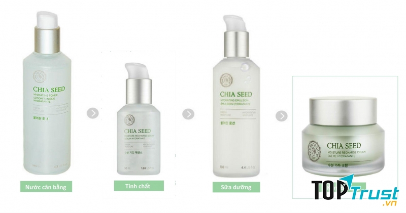 Bộ Dưỡng Da Dành Cho Da Khô Và Da Thường The Face Shop Chia Seed Set