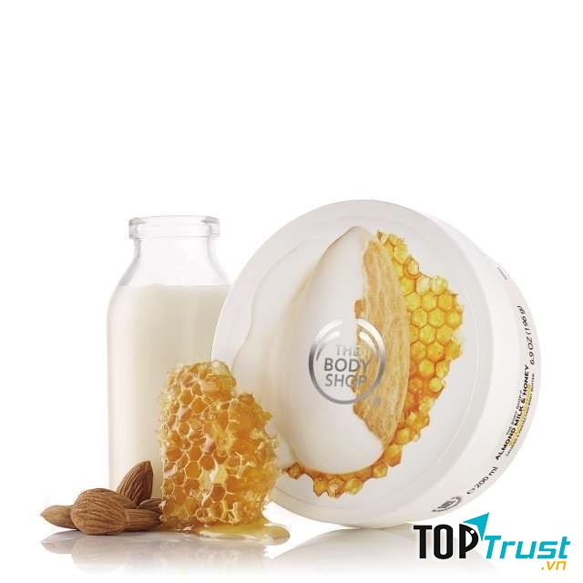 Bơ dưỡng thể The Body Shop Almond Milk & Honey Soothing & Restoring Body