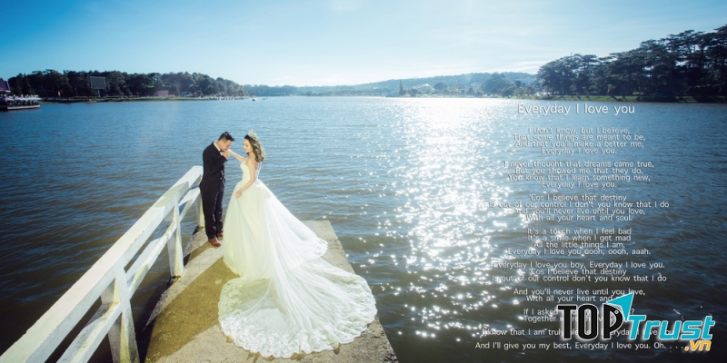 Chụp ảnh cưới Đà Lạt – tại Hồ Xuân Hương