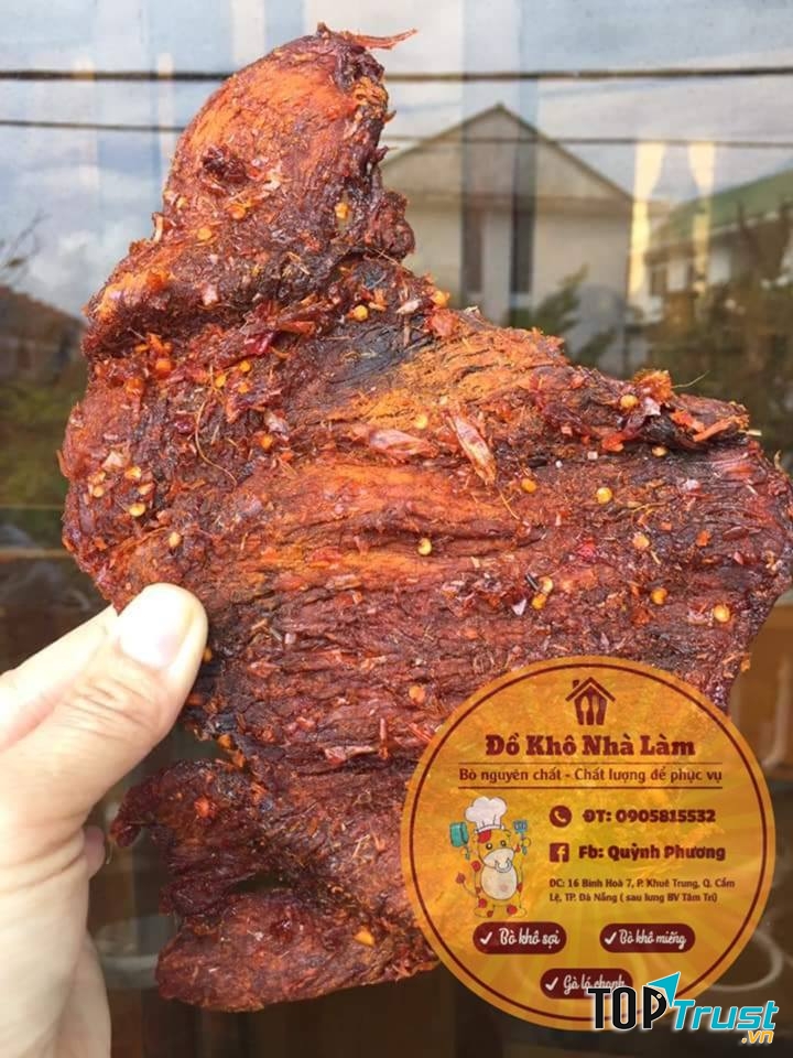 Bò Khô Homemade Quỳnh Phương - địa chỉ mua thịt bò khô ngon nhất Đà Nẵng