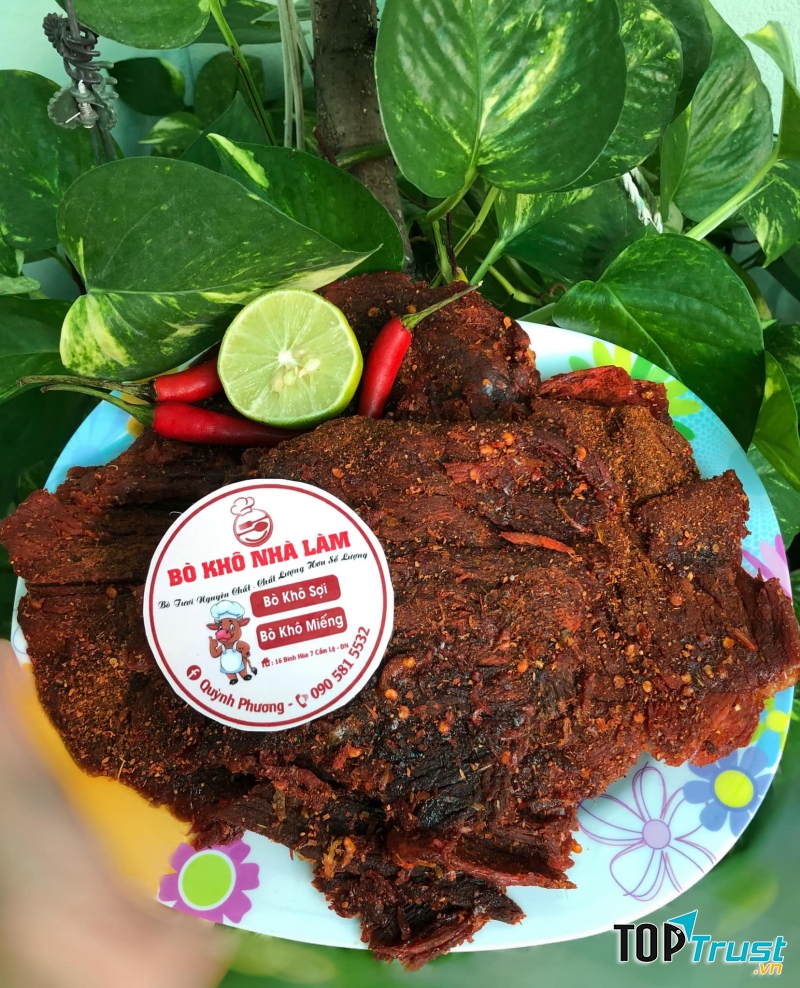 Bò Khô Homemade Quỳnh Phương - địa chỉ mua thịt bò khô ngon nhất Đà Nẵng