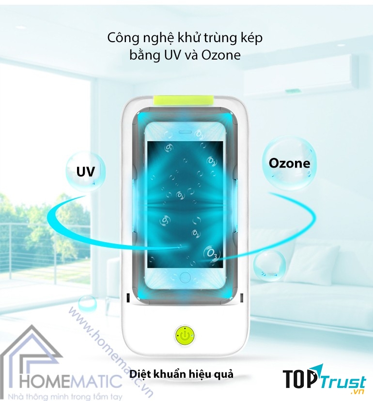 BỘ KHỬ TRÙNG ĐIỆN THOẠI BẰNG TIA UV SB-9501