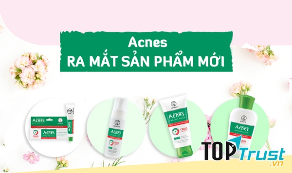 Bộ sản phẩm acnes ngăn ngừa và trị mụn Trio