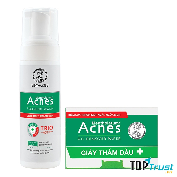 Bộ sản phẩm acnes ngăn ngừa và trị mụn Trio