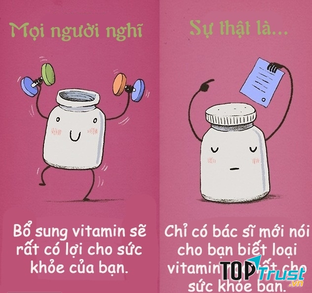 Bổ sung quá nhiều vitamin cho cơ thể