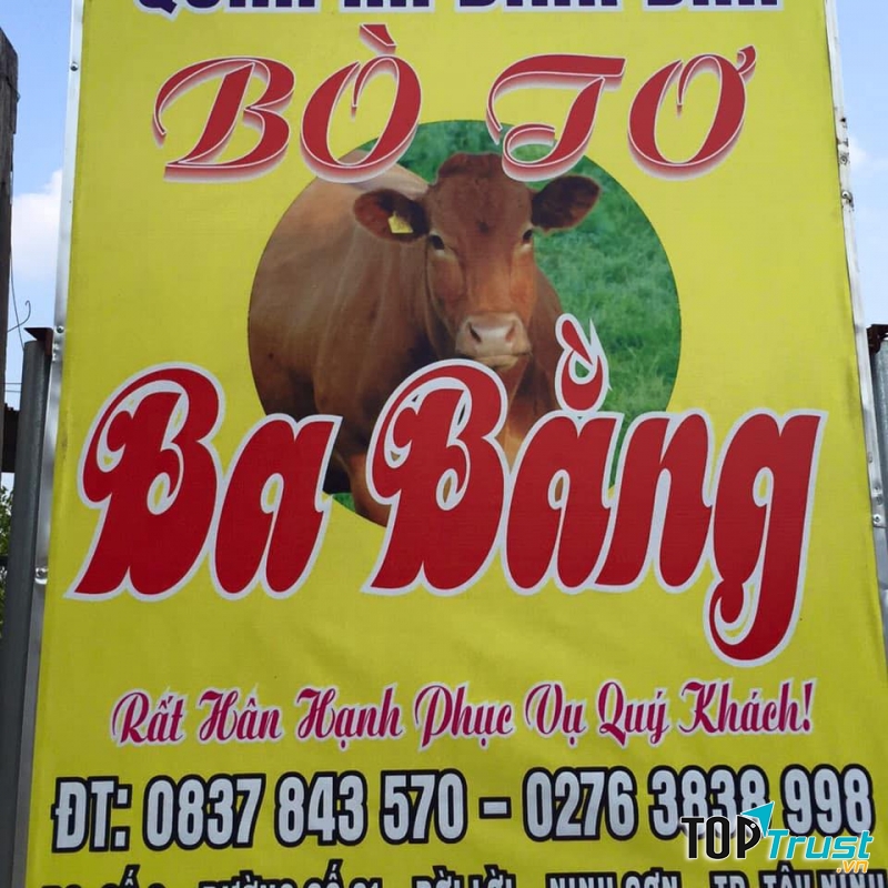 Thông tin quán bò tơ Ba Bằng
