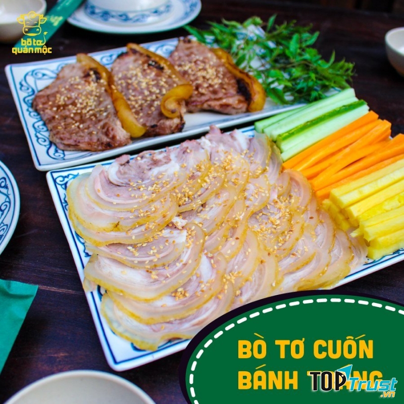 Thịt bò ở đây là loại bò tơ mới tập ăn cỏ nên ngọt, mềm, thơm sữa và rất tươi ngon