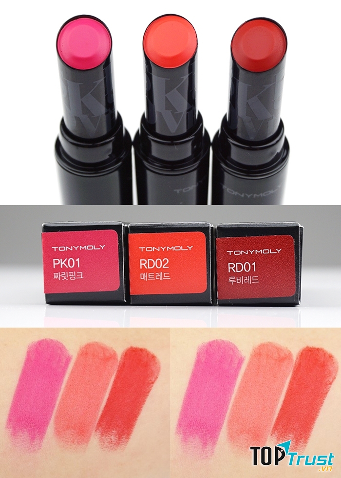 Son màu có dưỡng Tonymoly Kiss Lover Style Matt của Hàn Quốc
