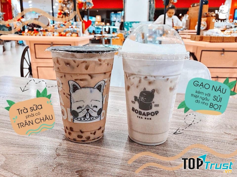 Trà Sữa Bobapop Taiwan Lattea