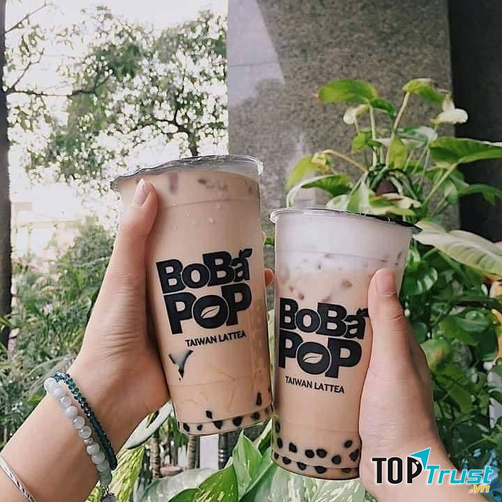 Bobapop Taiwanlattea Huế có menu rất đa dạng