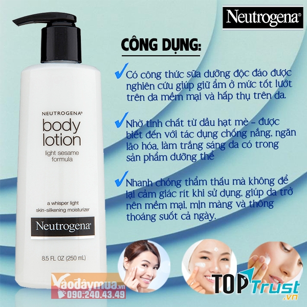 Body Lotion của neutrogena