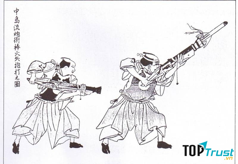 Một loại vũ khí lợi hại có thể phá hủy các tòa nhà gỗ, công sự và tàu chiến của địch