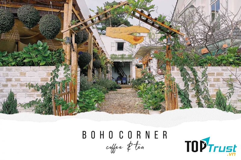 Boho Corner được bao phủ bởi hệ thực vật đa dạng với sắc xanh tươi mát
