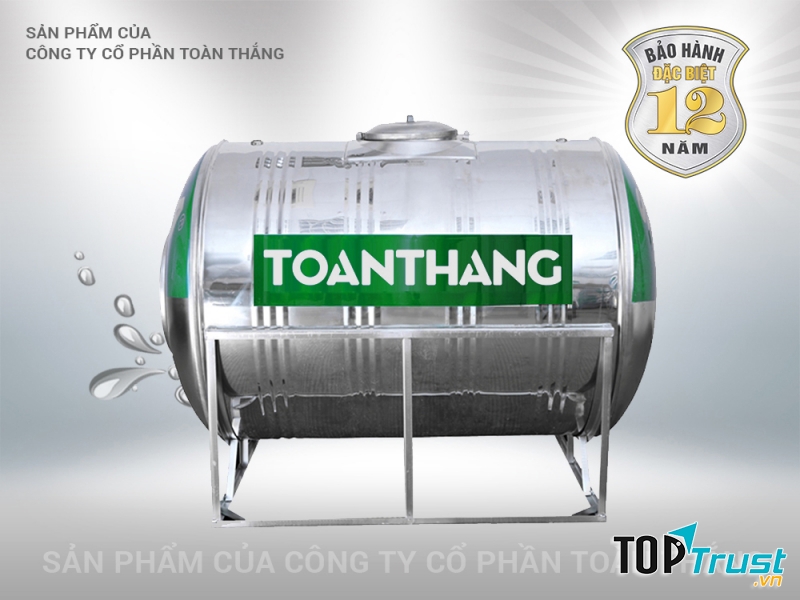 Bồn nước inox Toàn Thắng ngang