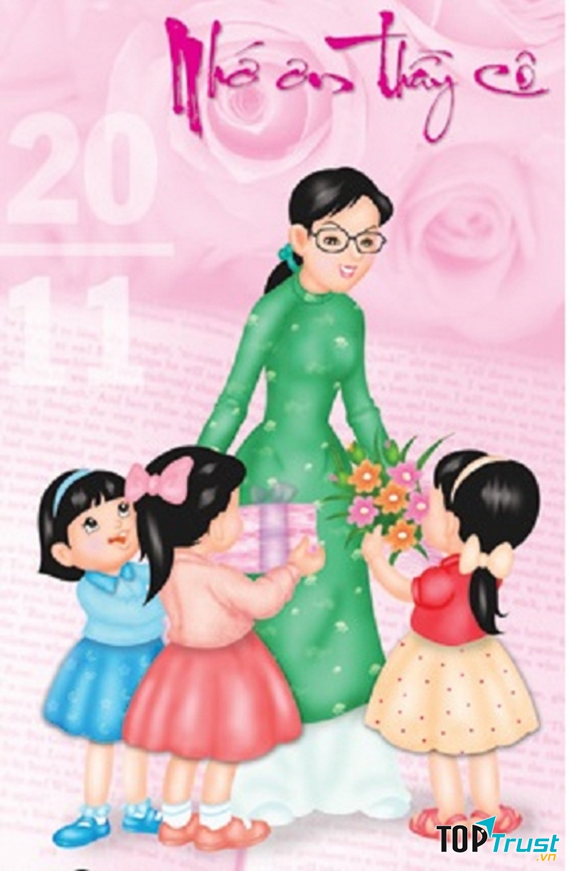 Bông hồng tặng cô