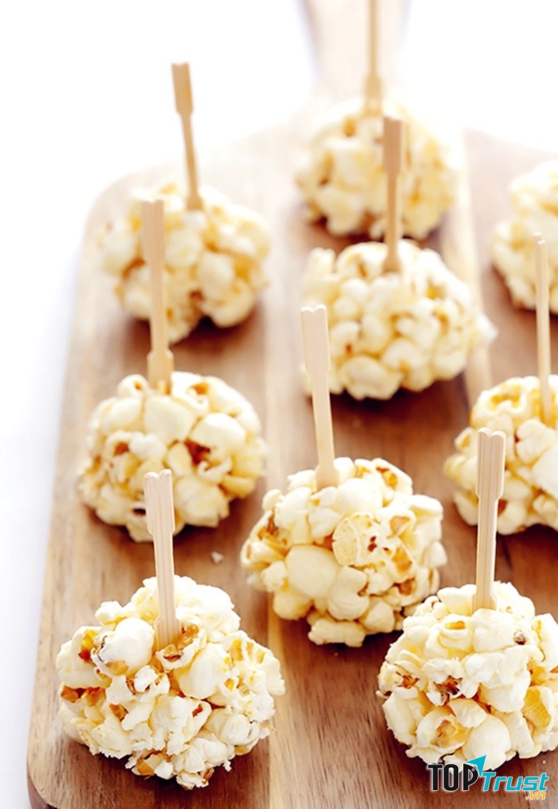 Bỏng ngô + mật ong