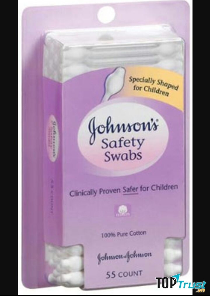 Bông ngoáy tai an toàn Johnson & Johnson (55 cây)