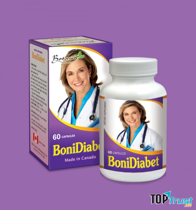 BoniDiabet - Sản phẩm của Canada là sản phẩm mang tính chất đột phá, gồm cả thảo dược và nguyên tố vi lượng với tác dụng ưu việt
