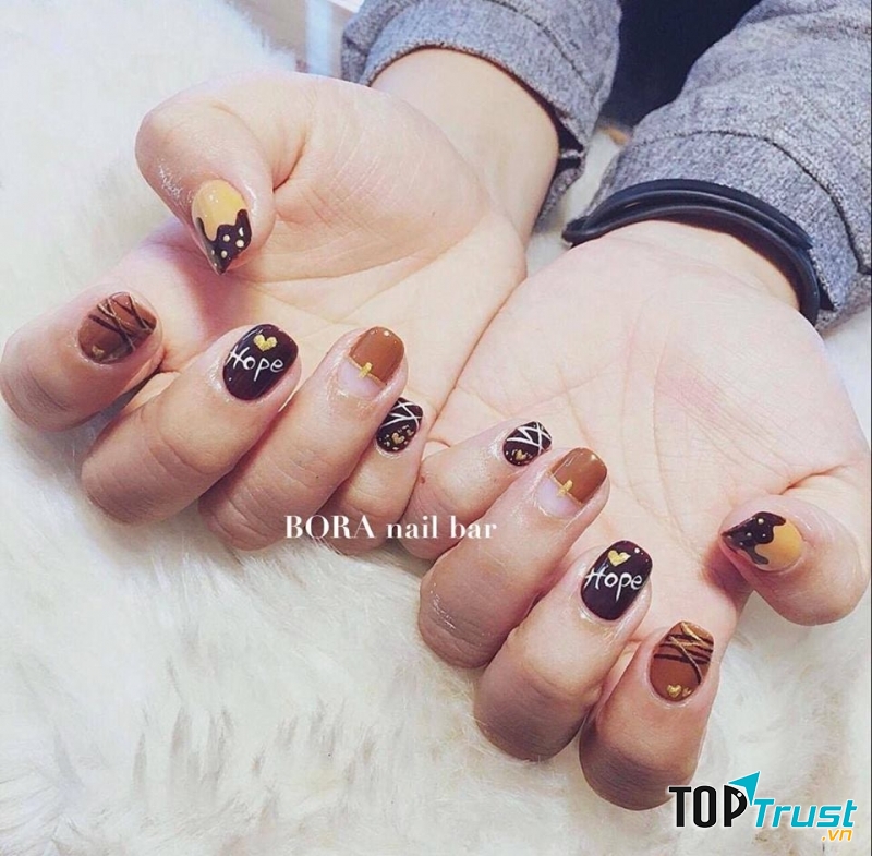 Bộ móng cực kì đáng yêu của khách làm tại Bora nail bar
