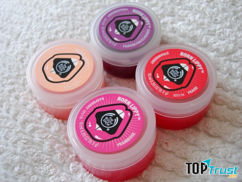 4 màu son dưỡng Born Lippy ( nguồn internet)