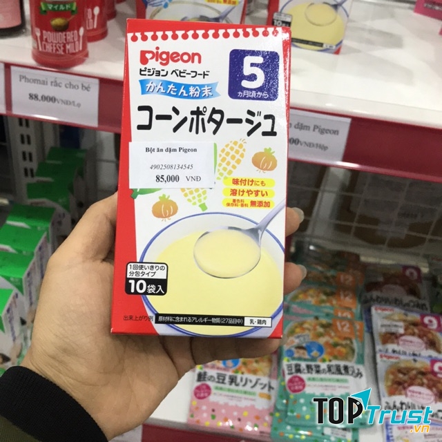 Bột ăn dặm Pigeon vị bắp