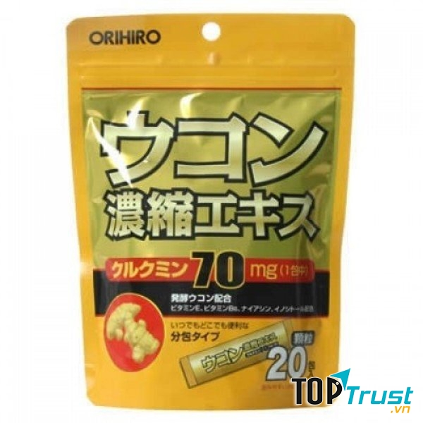 ﻿Bột nghệ giải rượu Orihiro Nhật Bản 20 gói: