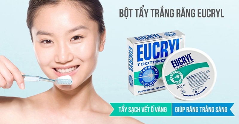 Bột tẩy trắng răng Eucryl Freshmint Stain Removing là sản phẩm chăm sóc răng miệng được đến từ Anh Quốc và được các nha sĩ Châu Âu khuyên nên sử dụng thường xuyên để bảo vệ răng miệng một cách tốt nhất.