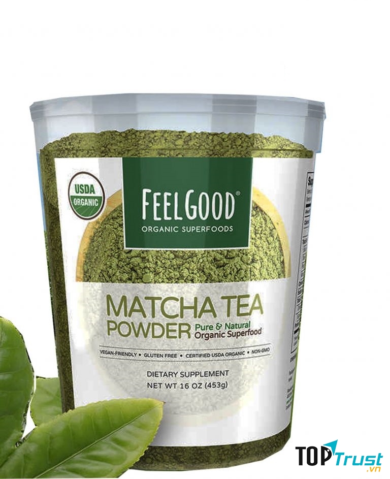 Bột trà xanh hữu cơ Feel Good USDA Organic Matcha Tea Powder