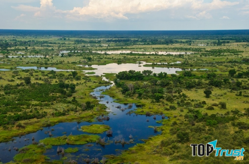 Khung cảnh thiên nhiên tuyệt đẹp ở Botswana
