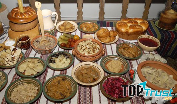 Bữa tiệc đón Giáng Sinh tại Nga