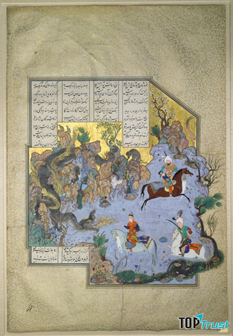 Bức Illustrated Folio do Shah Ba Tư chế tác