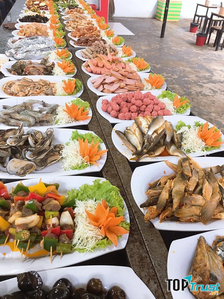 Thực đơn buffet tại Buffet 99k Vũng Tàu
