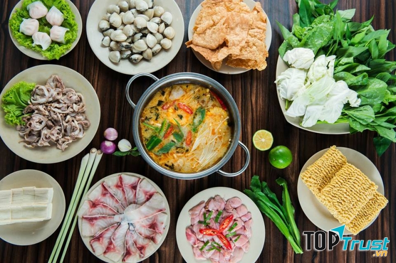 Buffet ngon hấp dẫn tại nhà hàng