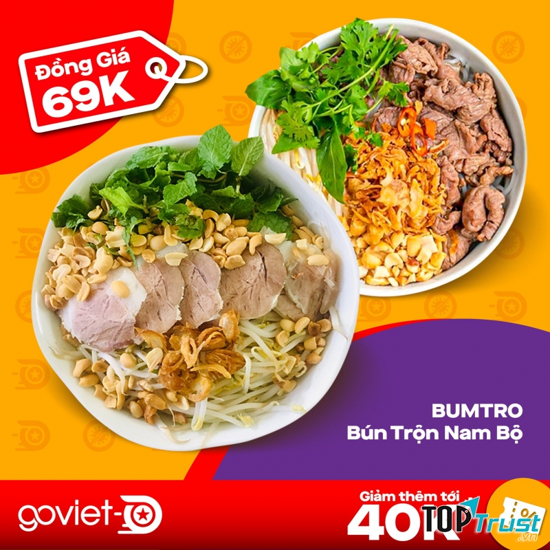 Menu của quán có rất nhiều món ăn cho khách lựa chọn.