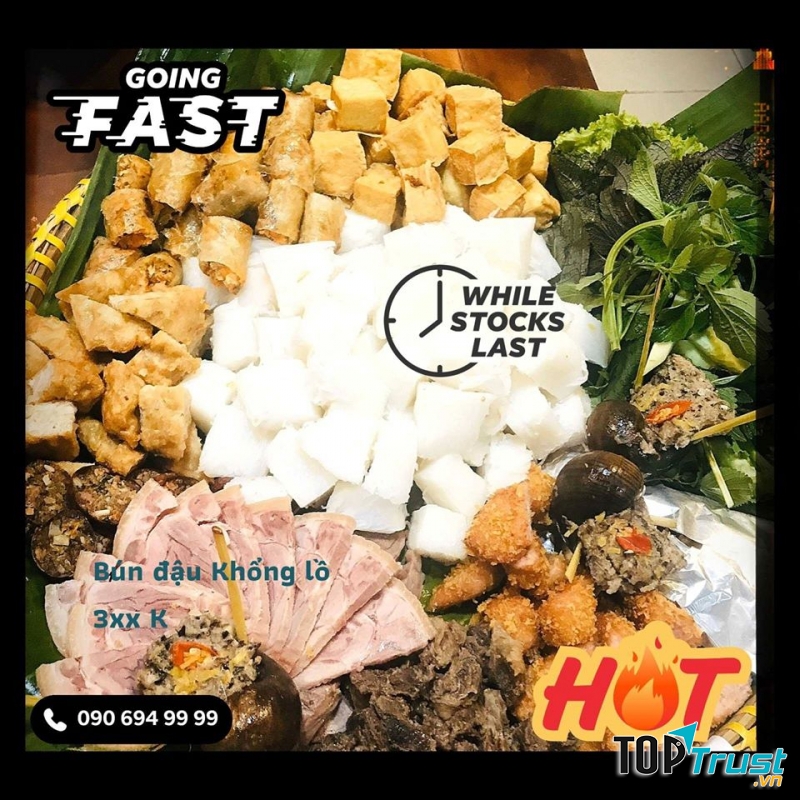 Phần bún mẹt khổng lồ đảm bảo no nê của quán