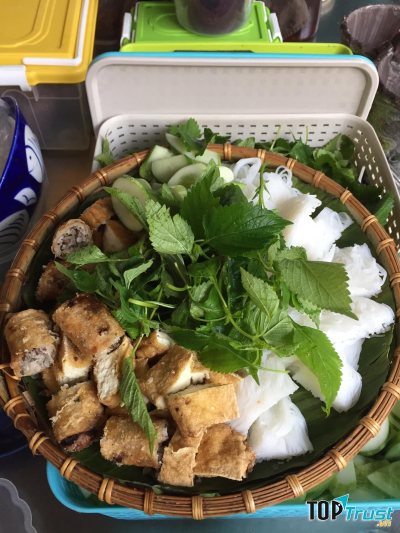 Bún đậu mắm tôm bếp nhà Hương Béo