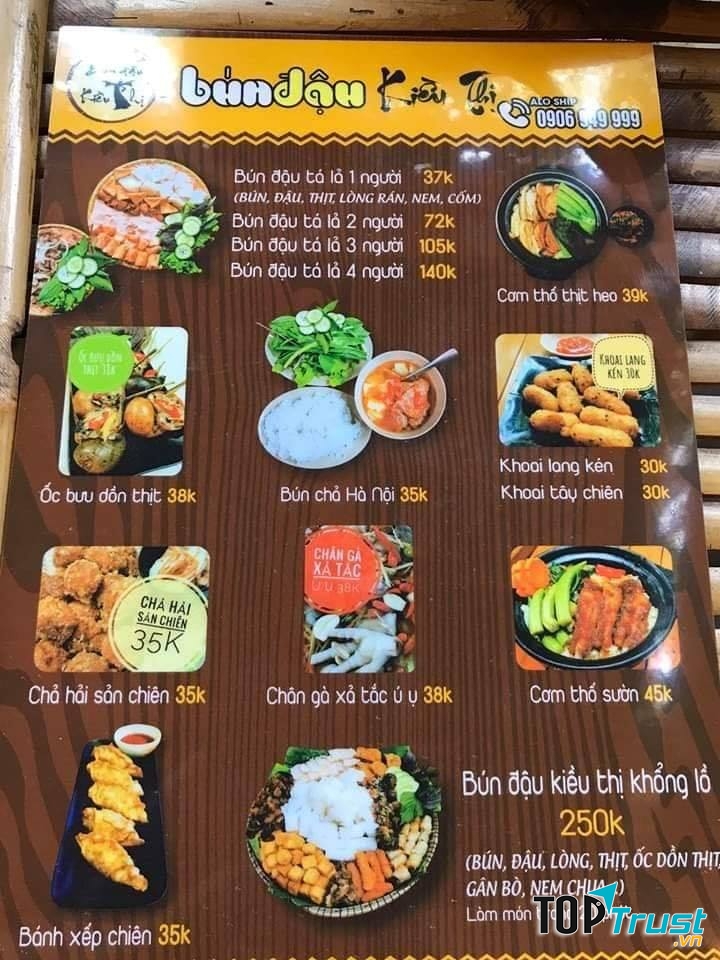 Ngoài ra quán cũng có menu với nhiều món ăn khác rất hấp dẫn