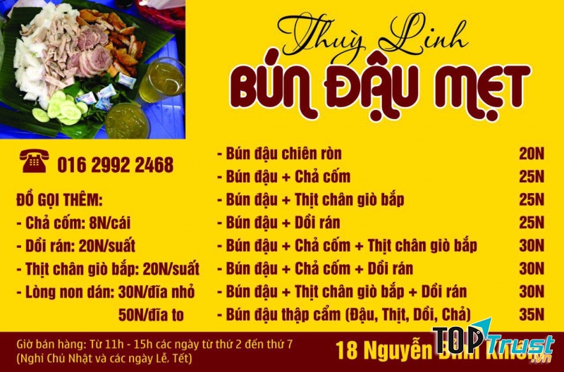 Bún Đậu Mẹt Thuỳ Linh