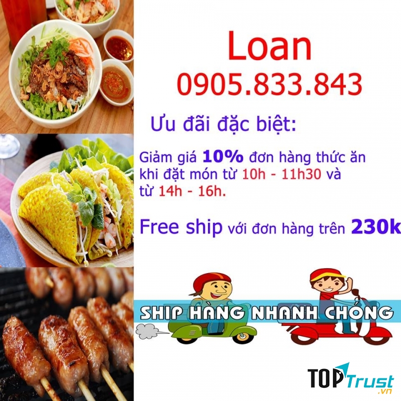Bún thịt nướng Loan
