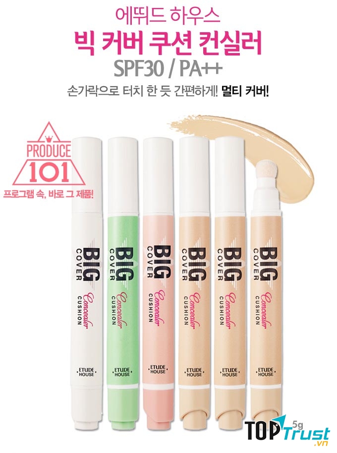 ﻿Bút Che Khuyết Điểm Etude House Big Cover Concealer Cushion 5g