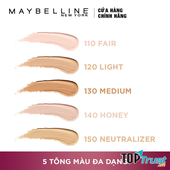 Sản phẩm che khuyết điểm Maybelline Instant Age Rewind Eraser Dark Circles Concealer có những tone màu sau cho các bạn lựa chọn
