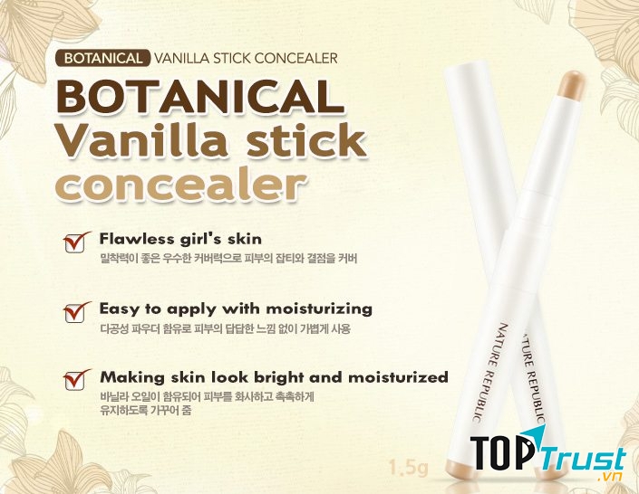 Bút Che Khuyết Điểm Nature Republic Botanical Stick Concealer