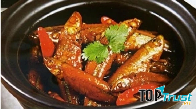 Cá bống khô riềng